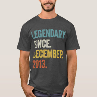 9 Years Old Legendary Since December 2013 9th Birt T-Shirt