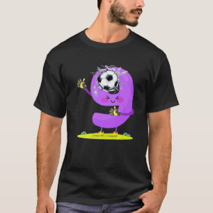 9 Years Old Soccer Birthday Party Theme 9Th Boy Gi T-Shirt