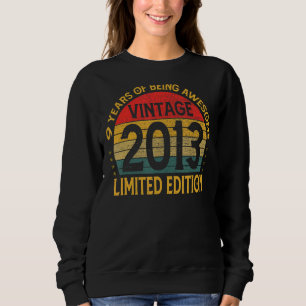 9 Years Old Vintage 2013 9th Birthday Sweatshirt