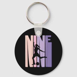 9 Years Soccer Girls Gift 9th Birthday Footll Play Key Ring