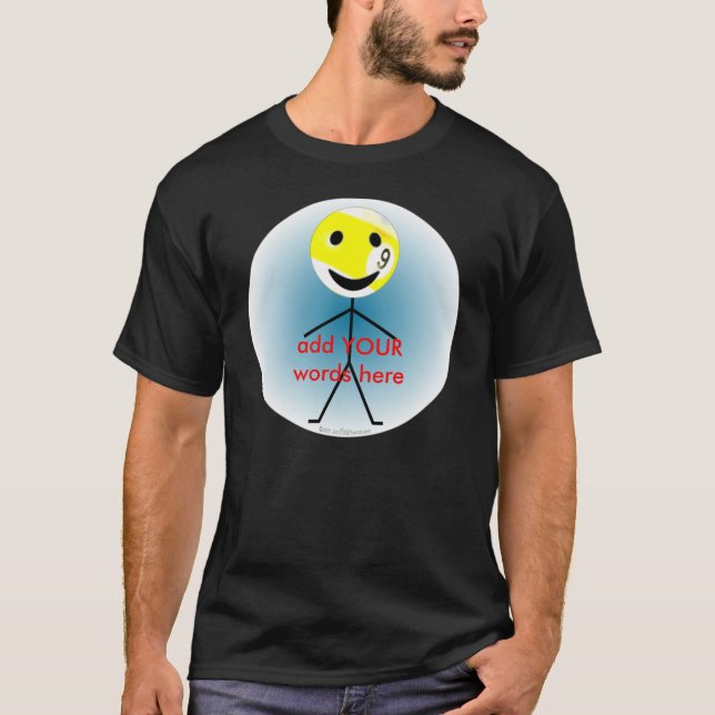 9ball Stick Figure T-Shirt (Front)