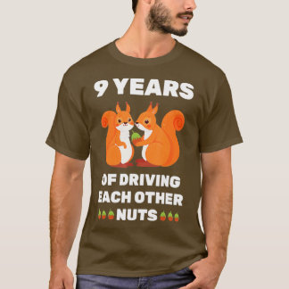 9th 9Year Wedding Anniversary Funny Couple For Him T-Shirt