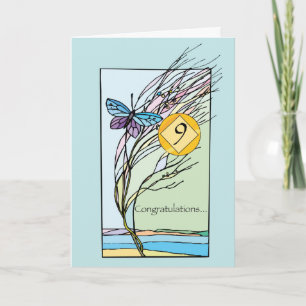 9th Anniversary 12 Step Recovery Support, Encourag Card