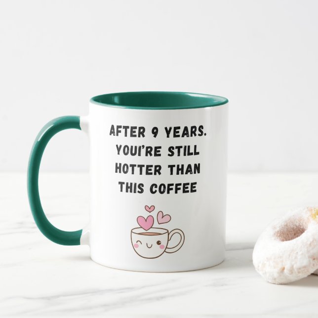 9th Anniversary Coffee Mug (With Donut)