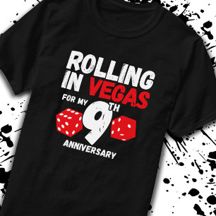9th Anniversary Married 9 Years Vegas Anniversary T-Shirt