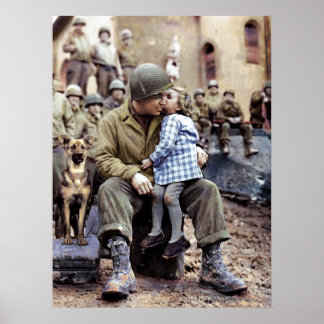 9th Armoured Division Technician, France, 1945 Poster