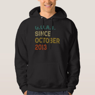 9th Birthday 9 Years Old Goat Since October 2013 Hoodie