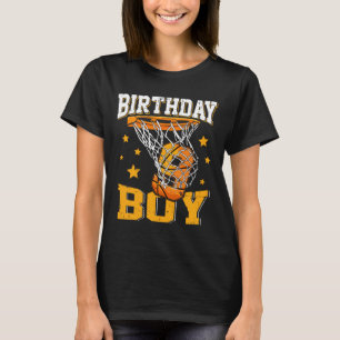 9th Birthday Basketball Boy 9 Year Old Basketball  T-Shirt