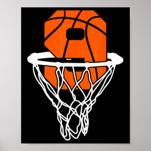 9th Birthday Basketball Nine 9 Years Old Boys Kids Poster