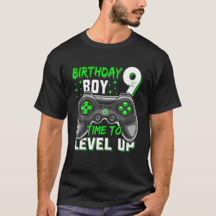 9Th Birthday Boy Nine Years Old Level 9 Unlocked V T-Shirt
