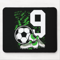 9th Birthday Boys 9 Years Soccer Footll Player Bir