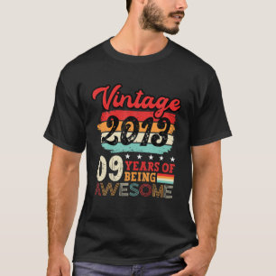 9Th Birthday Boys Cool Bday Idea Turning 9 Year Ol T-Shirt