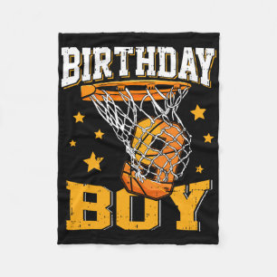 9th Birthday Bysketbyll Boy 9 Year Old Bysketbyll  Fleece Blanket