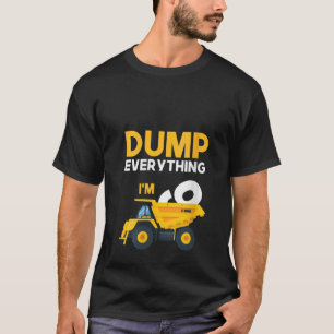 9th Birthday Construction Truck Dumper 9 Year Old T-Shirt