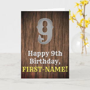 9th Birthday: Country Western Inspired Look, Name Card