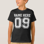 9th Birthday (Customisable Kid's Name) T-Shirt<br><div class="desc">Best gift for 9th birthday. Don't forget to put your kid's name.</div>