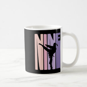 9th Birthday Gift Karate Retro Taekwondo Martial A Coffee Mug