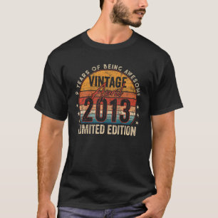 9Th Birthday Gift Vintage April 2013 9 Years Old T-Shirt