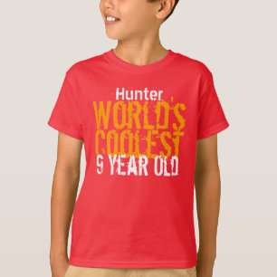 9th Birthday Gift World's Coolest 9 Year Old T-Shirt