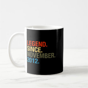 9th Birthday Gifts - Legend Since November 2012 Coffee Mug