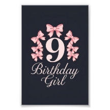 9th Birthday Girl