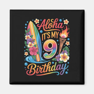 9th Birthday Hawaii Aloha Tropical Vacation Cruise Magnet