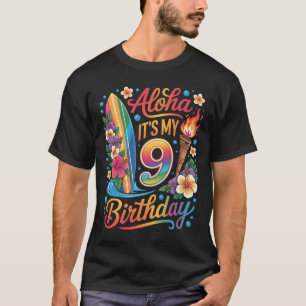 9th Birthday Hawaii Aloha Tropical Vacation Cruise T-Shirt