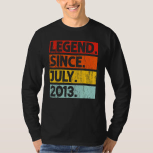 9th Birthday Legend Since July 2013 9 Years Old T-Shirt