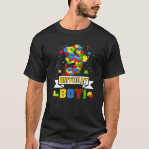 9th Birthday Master Builder 9 Years Old Block Buil T-Shirt