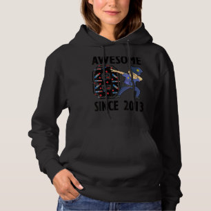 9th Birthday Party Policeman Boy Police Officer Bo Hoodie