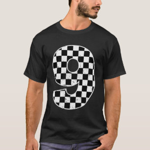 9Th Birthday Pit Crew 9 Year Old Racing Birthday R T-Shirt