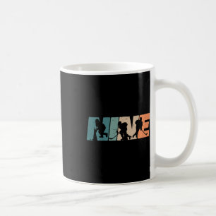 9th Birthday Retro Ice Hockey 9 Years Old Boy Girl Coffee Mug