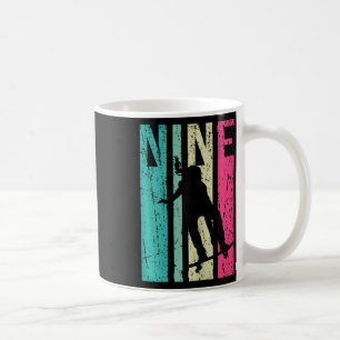 9th Birthday Skater Girl Skateboarding Skating 9 Y Coffee Mug