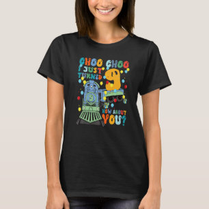 9th Birthday Train Party Choo Choo I Turned 9 How T-Shirt