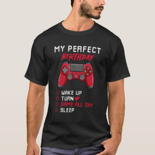 9th Birthday Wake Up Turn 9 Game All Day Gaming T-Shirt