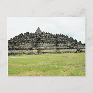 9th century Borobudur, Buddhist Stupa, Java, Indon Postcard