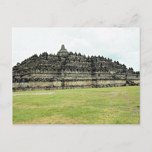 9th century Borobudur, Buddhist Stupa, Java, Indon Postcard (Front)