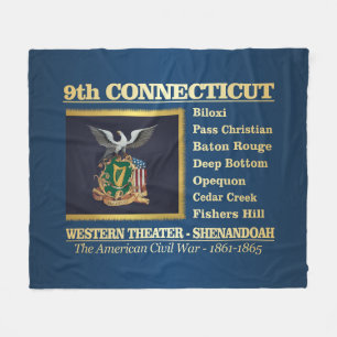 9th Connecticut Infantry (BH) Fleece Blanket