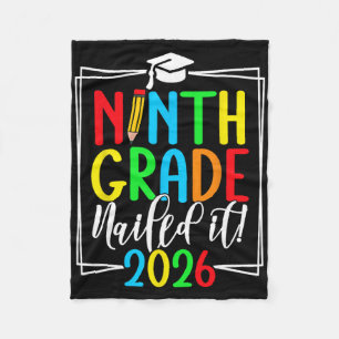 9th Grade 2026 Freshman Graduation _2 Fleece Blanket