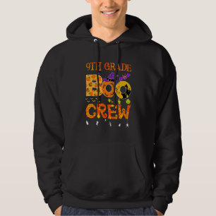 9th Grade Boo Crew Teacher Student  Halloween Cost Hoodie