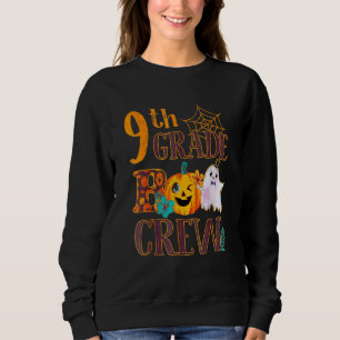 9th Grade Boo Crew Teacher Student  Halloween Cost Sweatshirt