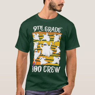 9th Grade Boo Crew Teacher Student Team Spooky Bab T-Shirt