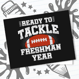 9th Grade Football Ready To Tackle Back to School Postcard