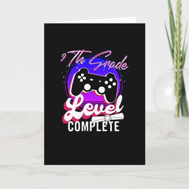 9th Grade Graduation Gamer Graduation Card (Front)
