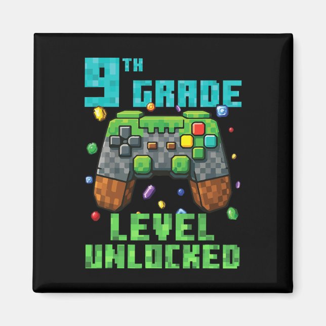 9th Grade Level Unlocked Gamer Controller Ck To Sc Magnet (Front)