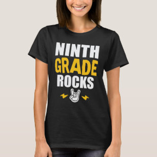 9th Grade Rocks Back To School Music Teacher Stu T-Shirt