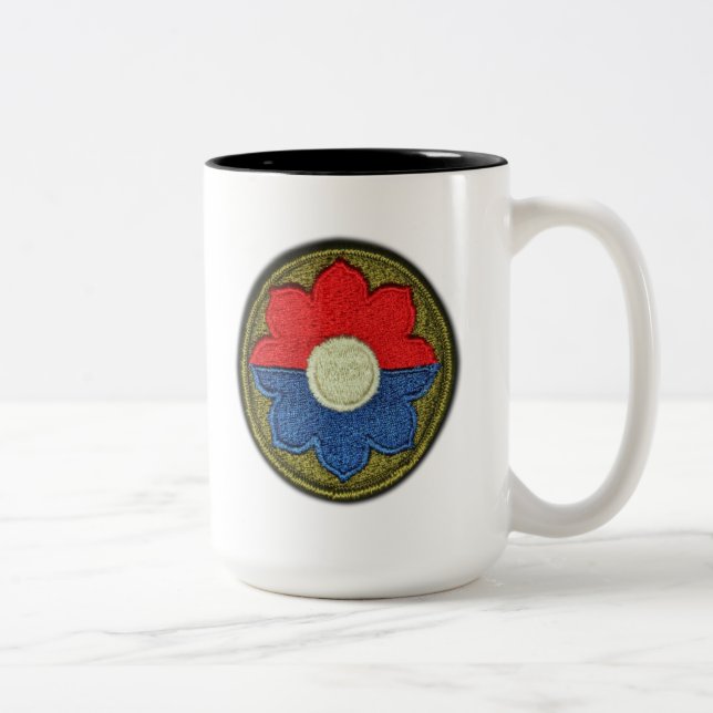 9th ID Infantry Fort Lewis Vets Veterans LRRP Two-Tone Coffee Mug (Right)