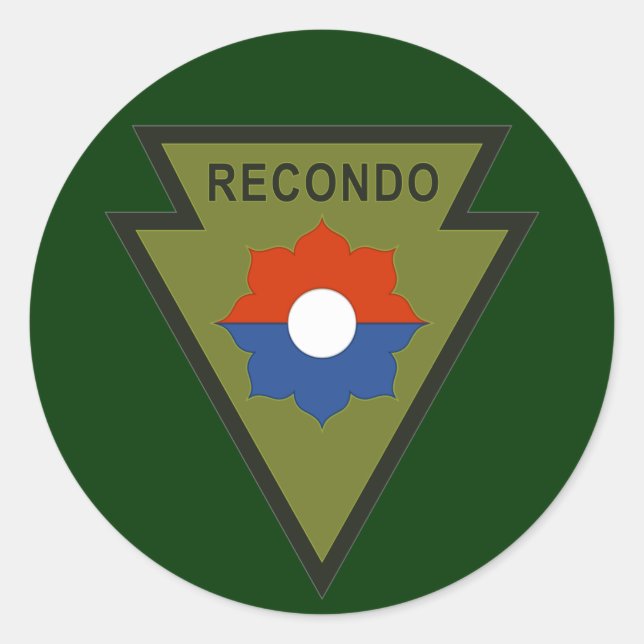 9th Inf Div Recondos sticker (Front)