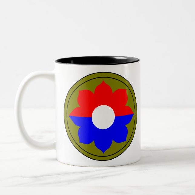 9th Infantry Division Two-Tone Coffee Mug (Left)