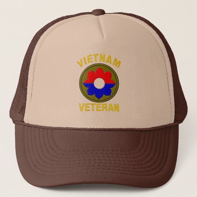 9th Infantry Division (Vietnam Veteran) Trucker Hat (Front)